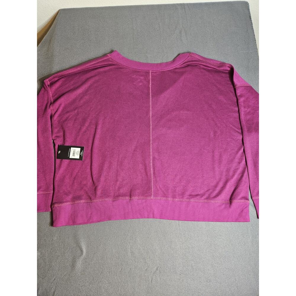 Disney Squad Top Womens 3X 22W-24W Berry Long Sleeve V Neck Pajama Shirt - Picture 7 of 7